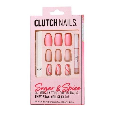 Clutch Nails Press-On Nails - Sugar & Spice4 - 24ct