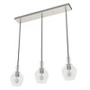 Hunter 6" Maple Park Ceiling Light Brushed Nickel Finish - 3 Bulb Linear Cluster for Indoor Use - 4 of 4