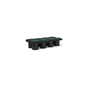 Meridian Furniture,Pavilion Boucle Fabric Bench - 1 of 4