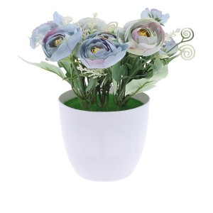 Unique Bargains Artificial Plants Flower Plastic 3.74"x3.74"x7.87" 1 Pc - 1 of 4