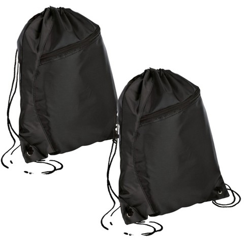 Polyester Drawstring Backpacks Lightweight Cinch Sack Bags Set of 6