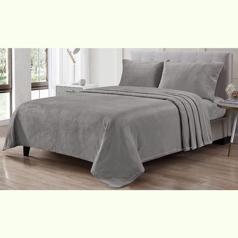 Ultimate Luxurious 4pc Extra Soft Velvet Touch Microplush Sheet Set, 3 of 4