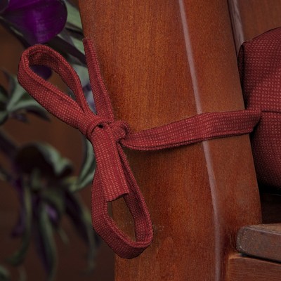 Ruby Red Sun Resistant Outdoor Bench Cushion