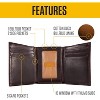 Paaaawaters Men's Durable Oil Tan Leather Wallets, Available in Multiple Styles - 2 of 4