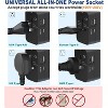 MaseiKar Travel Adapter with USB C, Universal All in One Worldwide Travel Adapter Power Converters Wall Charger AC Power Plug Adapter - 4 of 4