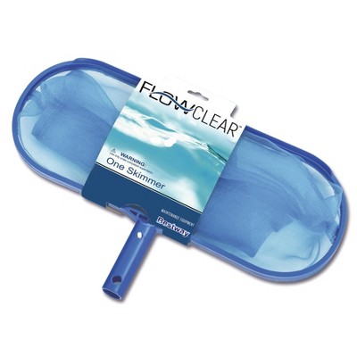 Bestway Flowclear Blue Mesh Pool Cleaning Skimmer Net, 17" Wide