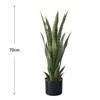 Nasitip Artificial Snake Plant, Agave Potted Plants Greenery for House Living Room Home Office Outside Garden Decoration - 2 of 4