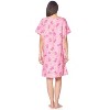 Casual Nights Women's Zipper Front House Dress Short Sleeves Seersucker Woven Housecoat Duster Lounger - 4 of 4
