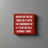 Slickblue Inspirational Wood Wall Sign 7x7 – Funny Motivational Quote for Office, Bedroom or Entryway, Color Options - 2 of 3