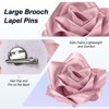 Unique Bargains Handmade Big Rose Flower Brooches and Pins for Women 4.3 Inch 1 Pc - 2 of 4