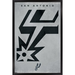 Trends International NBA San Antonio Spurs - Logo 25 Framed Wall Poster Prints - 1 of 4