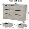 Acekool 7-Drawer Storage Dresser in Gray - Recessed Handles Design for Bedroom Nursery Hallway Organization - 2 of 4