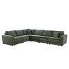 CAVINAS 4/5/6-Seater Modular Sectional Sofa,Cloud Couch Sectional,Conversible Sleeper Sofa for Living Room,3 Throw Pillows - 2 of 4