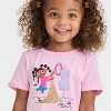 Toddler Girls' Short Sleeve Fashion Designer Graphic T-Shirt - Cat & Jack™ Pink - 2 of 4