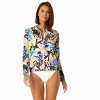 Anne Cole - Women's Long Sleeve Zip Front Rash Guard Top - image 4 of 4