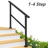 Hand Rails for Outdoor Steps, Wrought Iron Railing, Exterior Hand Railing for Steps, Porch Railing Kit - 4 of 4