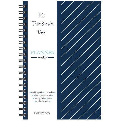 Kahootie Co. Kahootie Co Weekly Planner 6 X 9 Navy Stripe (itkwns) :  Target