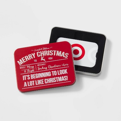 Merry Christmas Gift Card Holder Red - Wondershop™