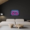 Boombox Neon by Octavian Mielu Unframed Wall Canvas - iCanvas - 4 of 4