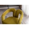 Sapphtopaz 2pc Accent Chair with Curved Round Backrest, Upholstered Living Room Chair Comfy Chair Arm Chair Furniture for Living Room - 2 of 4