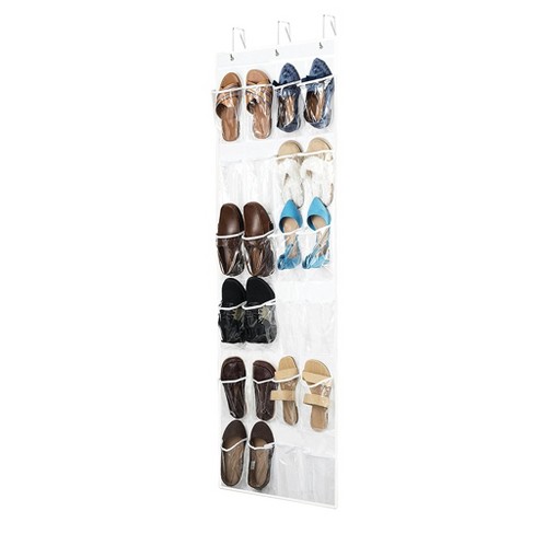 Over The Door 24 Pocket Mesh Shoe Organizer Light Gray - Brightroom™ :  Target