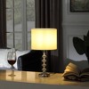 17.75" Kayli Crystal Cut Orb Metal Table Lamp Chrome - Ore International - 4 of 4