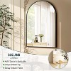 Beautyolove 38"L x 26"W Arched Bathroom Mirror Wall Mounted Mirror - 2 of 4