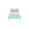 NicBex Wood Twin/Full/Queen Platform Bed Frame with Bow-Shaped Headboard for Kids/Boys/Girls,6.5" Under Bed Storage,No Box Spring Needed,Easy Assembly - 3 of 4