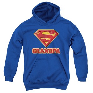 Boys’ Superman Super Grandpa Hooded Sweatshirt - 1 of 4