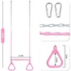 Hotraffy 18in  Trapeze Swing Bar Rings 48in  Heavy Duty Plastic Coated Chains Swing Set Accessories Playground Swing Seat - 2 of 4