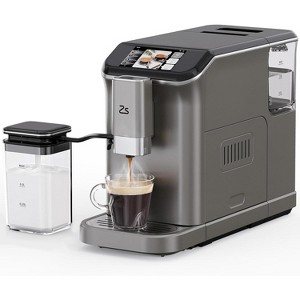 Fully Automatic Espresso Machine with Milk Frother, 20 Bar Pressure & Built-In Grinder, 1-15 Adjustable Grind, Color Touch Display, 1.5L Water Tank - 1 of 4