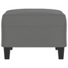 vidaXL Footstool Dark Gray 27.6 in.x21.7 in.x16.1 in. Microfiber Fabric - 4 of 4