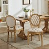 Set of 2 Velvet Upholstered Dining Chairs with Solid Wood Frame French Style Round Back Nailhead Trim for Dining Room or Kitchen–Maison Boucle - 2 of 4