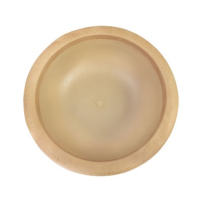 Percival Sand Polyresin Round Outdoor Planter, 20.75"
