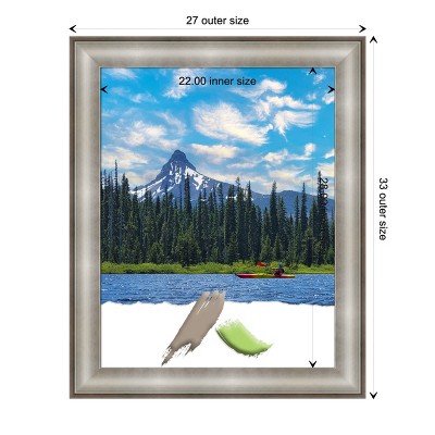 Imperial Silver 22x28 Polystyrene Wall Picture Frame