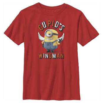 Boy's Despicable Me Minions Cupid's Wingman Valentine's T-Shirt
