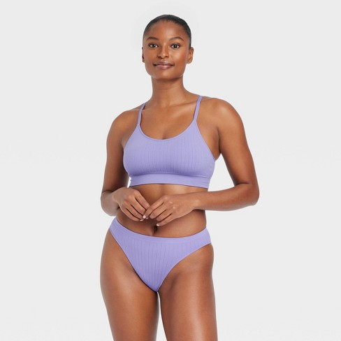 Women's Seamless Bikini Underwear - Auden™ Plum Purple S