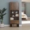 Signature Sleep Paramount Single Bedside Bookcase with Pullout Nightstand and Storage - 2 of 4