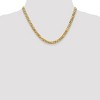 Black Bow Jewelry Men's 6.25mm 10k Yellow Gold Flat Beveled Curb Chain Necklace - 2 of 4