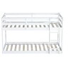PAGED Wooden Twin over Twin Bunk Bed, Modern Bed Frame with Ladder and Guardrail, Loft Bed for Boy and Girl, Easy Assembly - 3 of 4