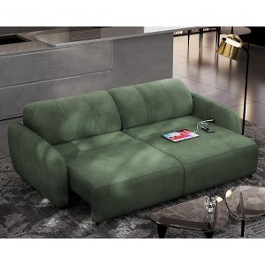 98.5" Big 2 in 1 Convertible Electric Sleeper Sofa Bed, Pull Out Couch Bed with 4 USB Ports-Morden Fort - 1 of 4