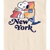 Men's - Peanuts - New York Snoopy Short Sleeve Graphic T-Shirt - 2 of 4