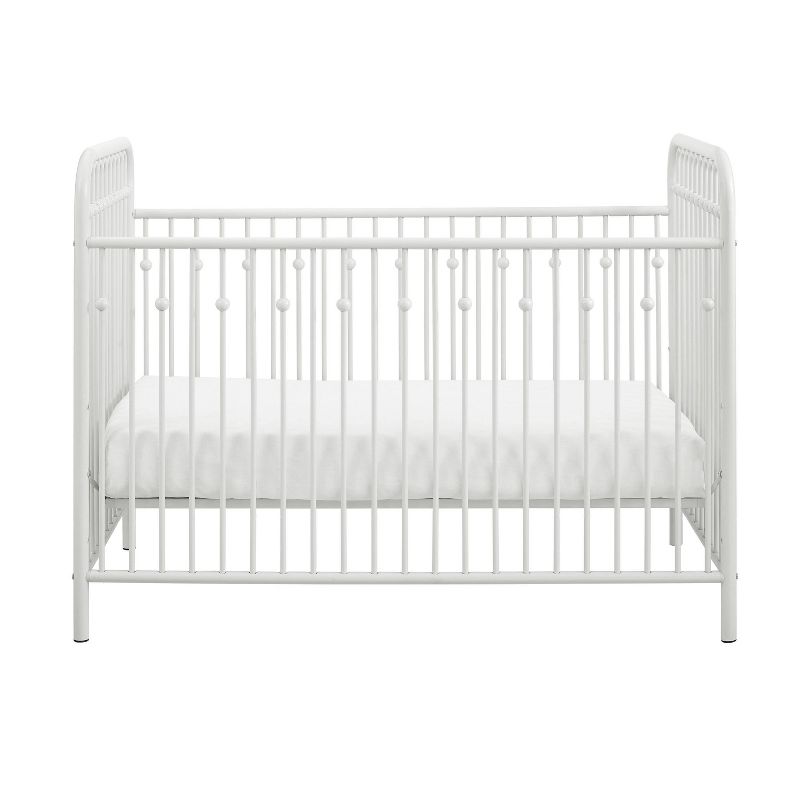 Little Seeds Monarch Hill Ivy Metal Crib with Safety 1st Nighty Night Baby & Toddler Mattress, 5 of 13