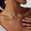 14K Gold or Silver Plated Heart Necklace for Women: Adjustable Love Pendant Choker, Cute Trendy Gift Jewelry - 4 of 4