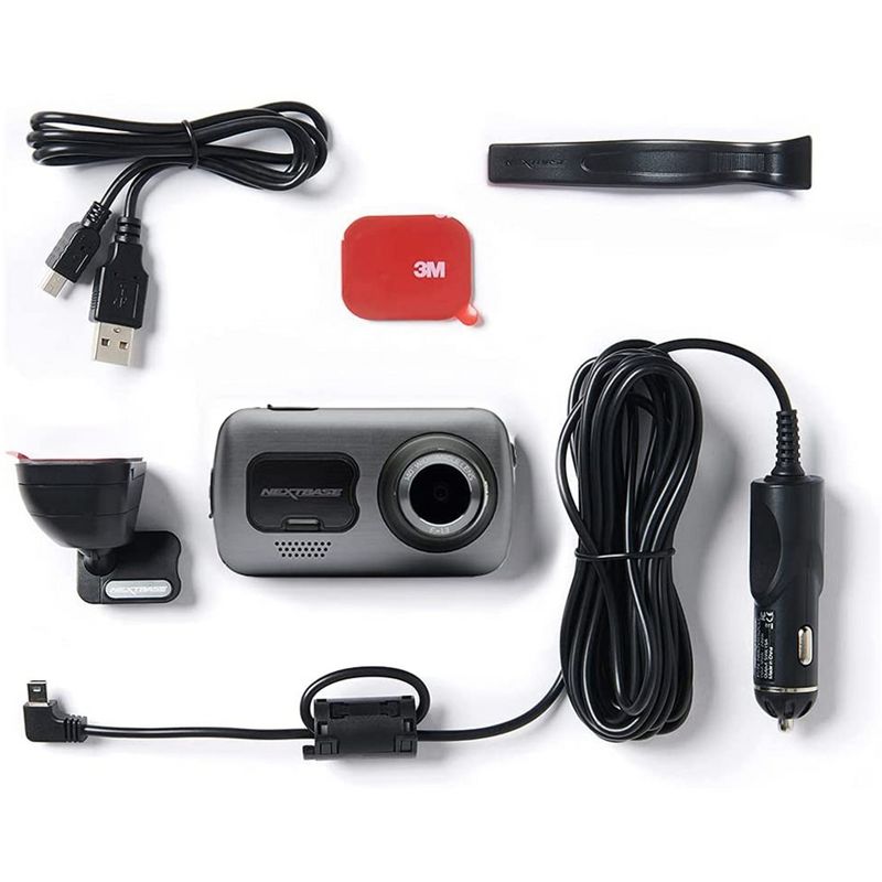 Nextbase 622GW Dash Cam 3" True 4k Ultra High-Definition Touch Screen Car Dashboard Camera, Amazon Alexa, WiFi, GPS, Emergency SOS, Wireless, Black, 5 of 12