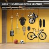 Munora - 8-Piece Heavy Duty Garage Hooks - Utility Steel Wall-Mounted Storage Organizer for Tools, Garden Gear & Bulk Items - Black & White - 3 of 4