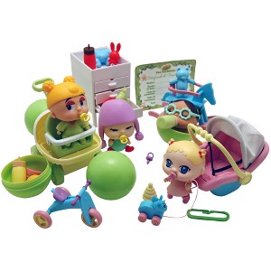 Pea Pod Babies Giant 27pc Playset – Mini Dolls, Clothes, Accessories, 3+ - 1 of 4
