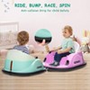 12V Kids Ride On Bumper Car, Toddlers Electric Bumping Car Battery Powered Ride On Toy with Remote Control, 360¡«Spin, LED Lights, Music - 4 of 4