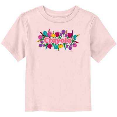 Toddler's Crayola Floral Logo T-Shirt
