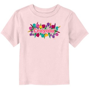 Toddler's Crayola Floral Logo T-Shirt - 1 of 3